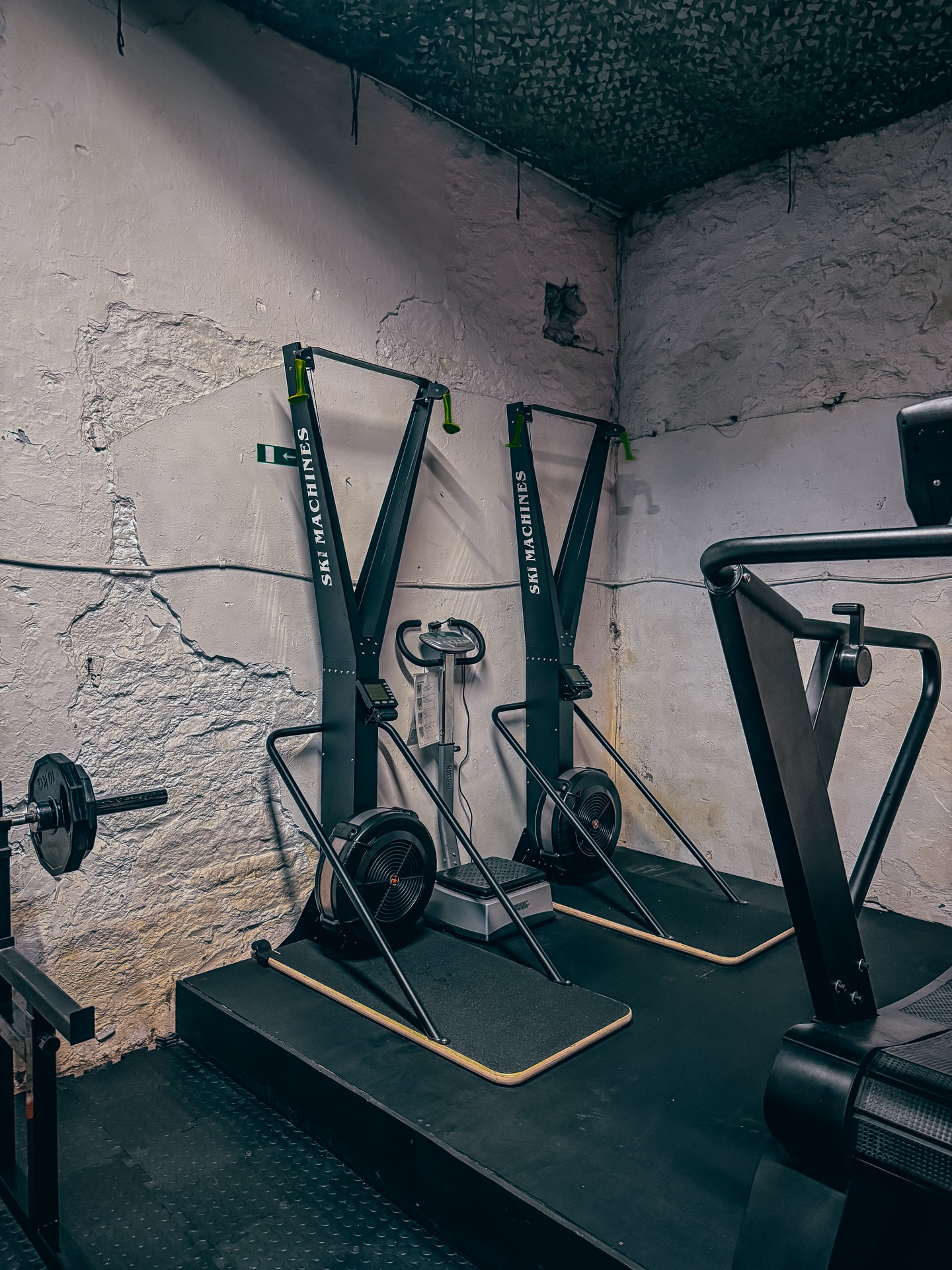 Ski ergometers and conditioning machines at Genjitsu